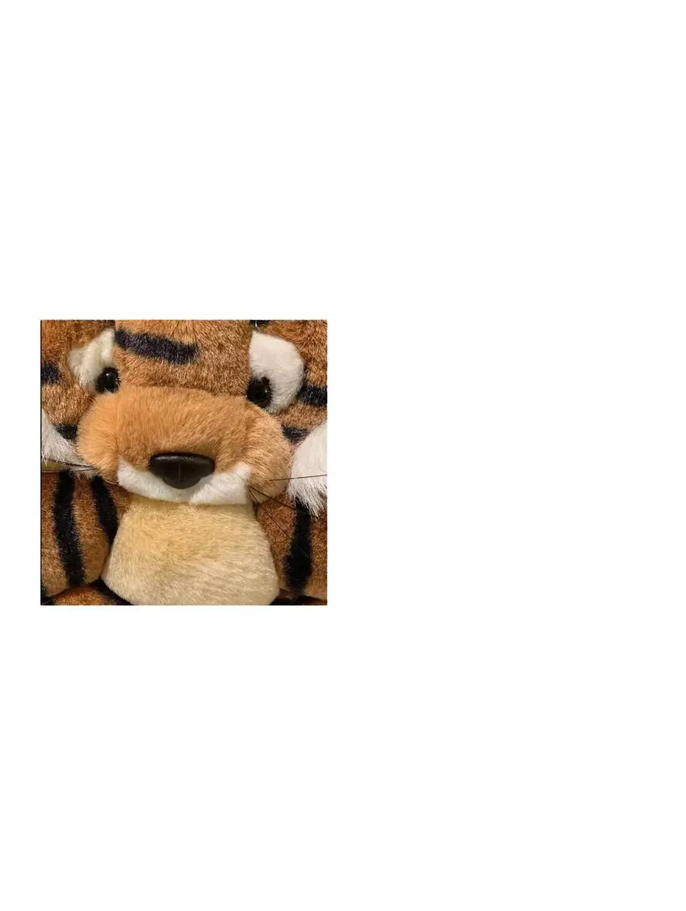 TWIE Tiger Plush Sculpted Pillow.  11 x 11